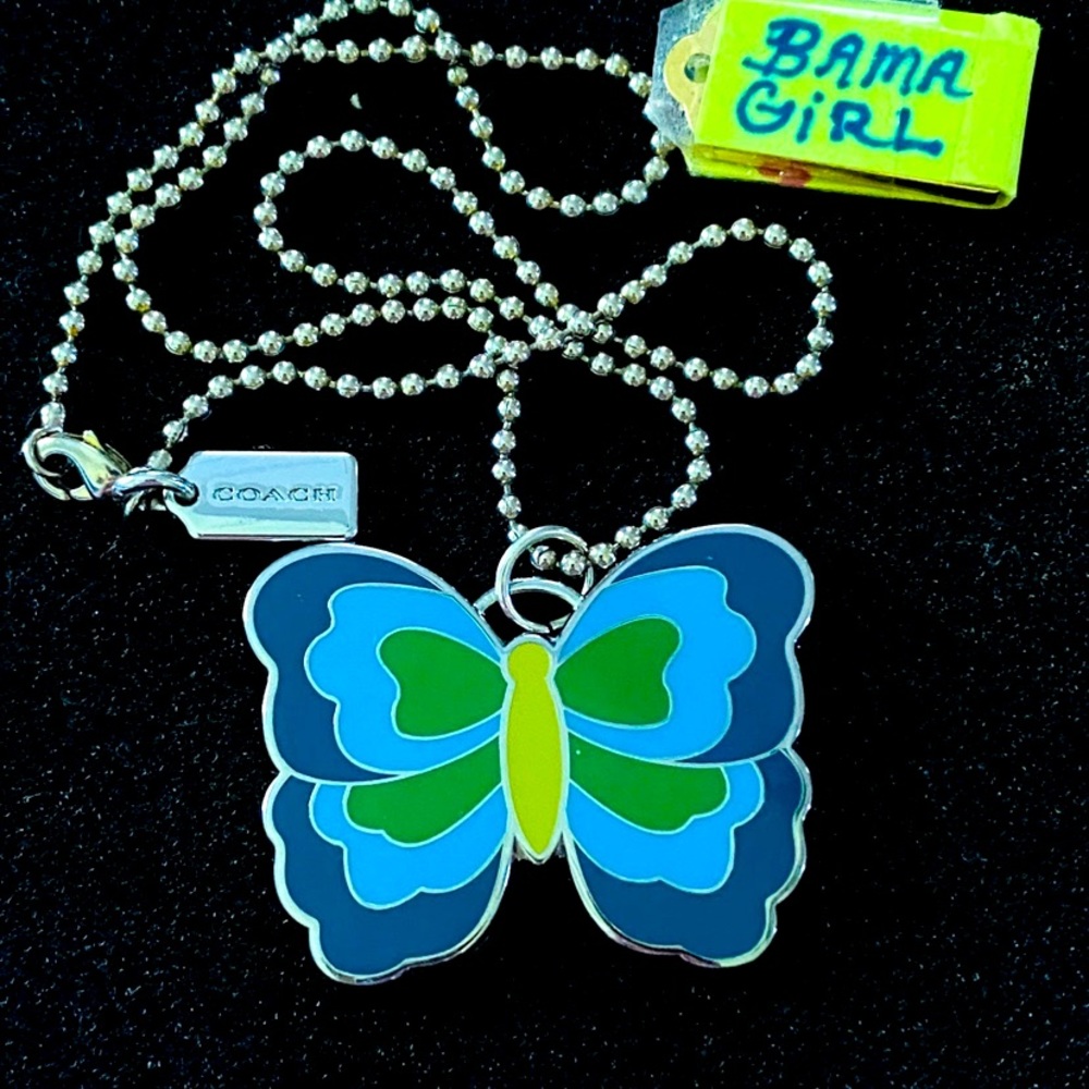 NWOT Coach Butterfly necklace - Picture 6 of 8